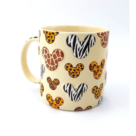 Disney Parks  Animal Kingdom  3D Mickey Mouse Animal Prints Mug-16 Ounces - Picture 3 of 6